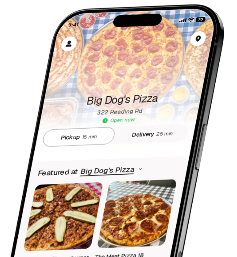 Big Dog's Pizza app preview