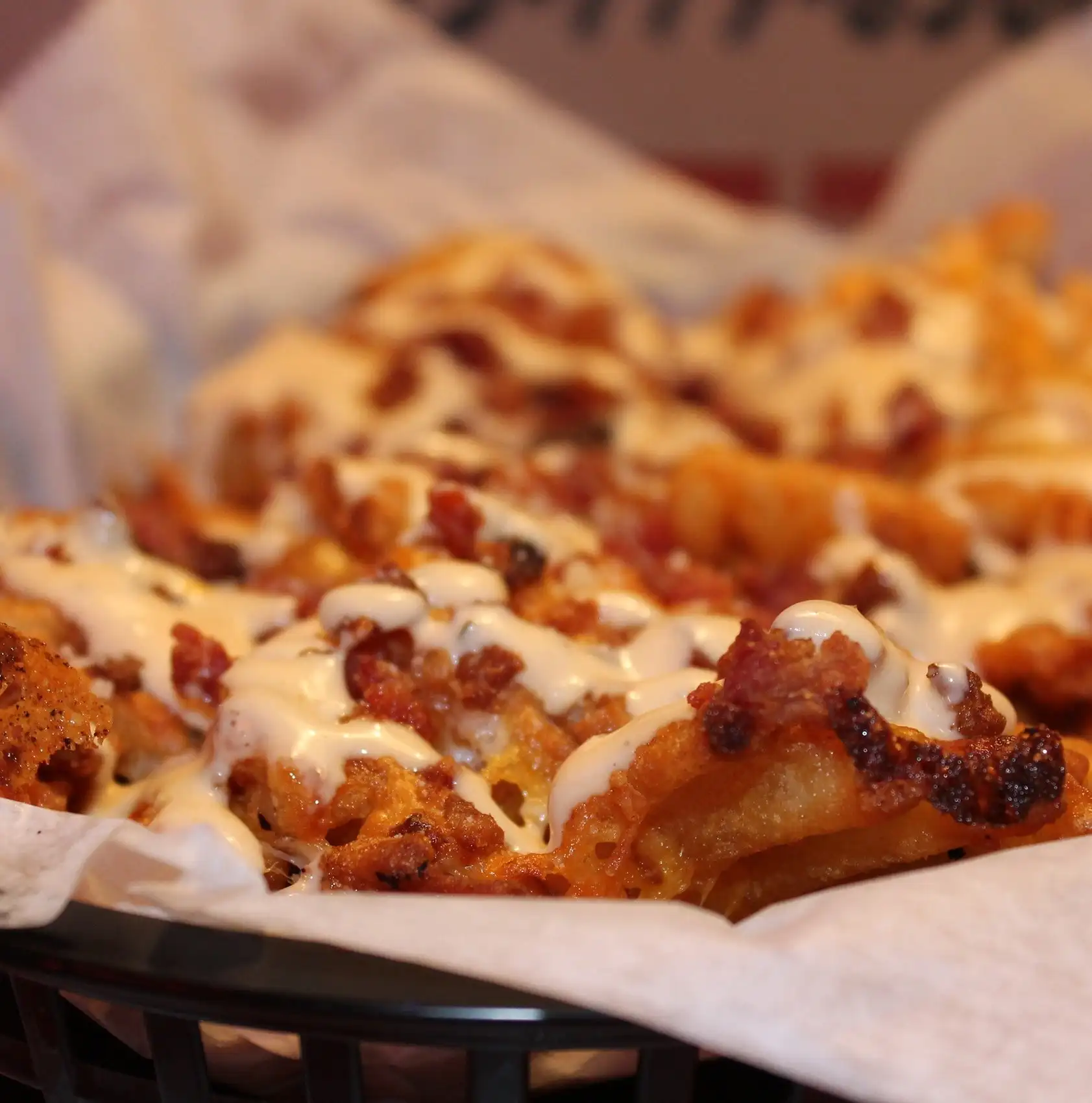 Loaded Bacon Cheese Fries.